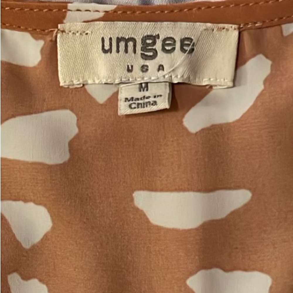 Umgee Orange and White Patterned Dress - Picture 12 of 15